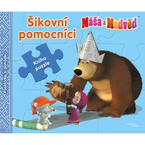 Máša a medvěd - Šikovní pomocníci - Kniha puzzle - Poskládej si pohádku | I. Trusov, O. Kuzovkov